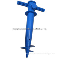 The latest patent product Umbrella Holder Plastic in blue red Newly arrival beach umbrella anchor screw base